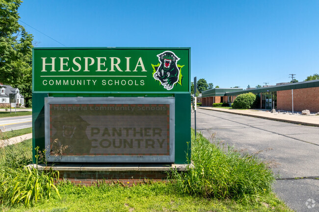 Patricia St. Clair Elementary School is located in Hesperia, Michigan.