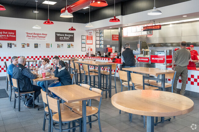 Sweetbriar is home to Five Guys Burger and is located in the heart of downtown.