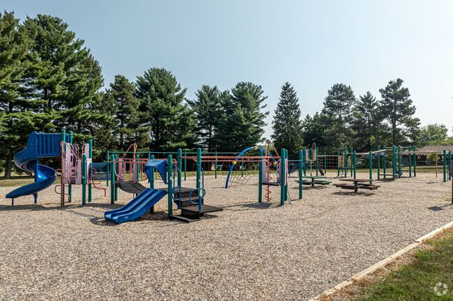 The playground is a popular destination for New Salem Elementary students.