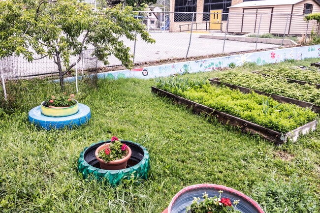 A garden in Raton Intermediate School.