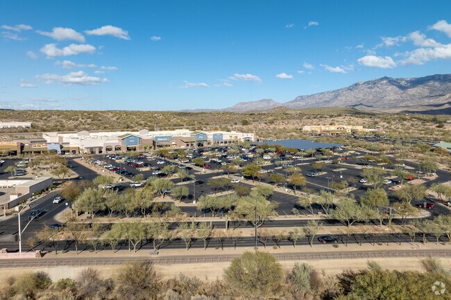 The Oro Valley Marketplace offers a variety of shopping and dining with scenic views.