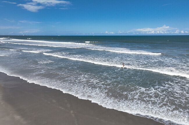 Residents enoy the beach year-round while living in Cocoa Beach.