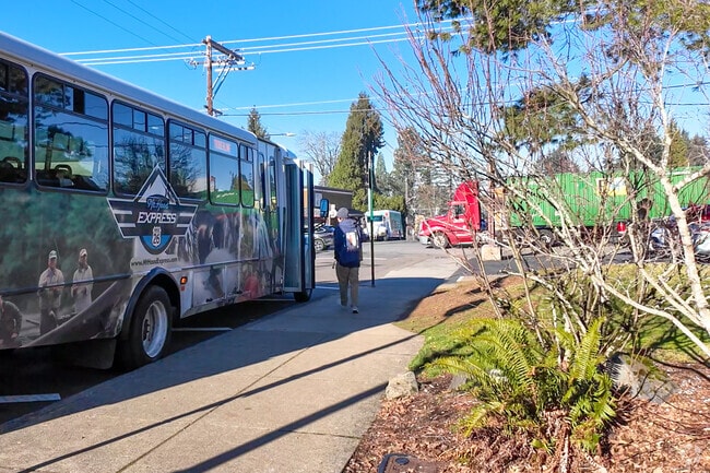 The Sandy Area Metro (SAM) transit system takes passengers to the Gresham Transit Center.