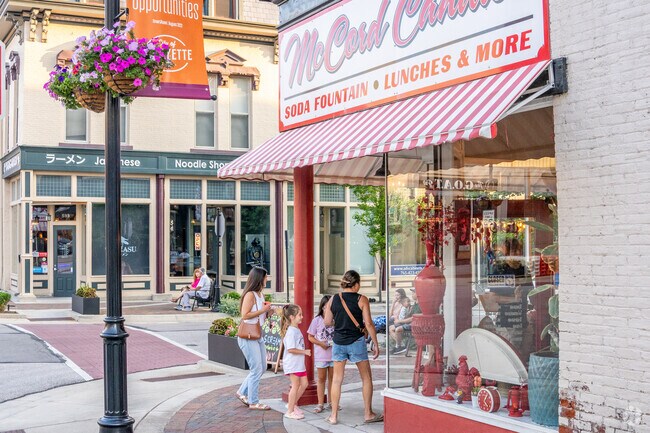 Local favorite McCord Candies is under 10 minutes away from Vinton Woods.