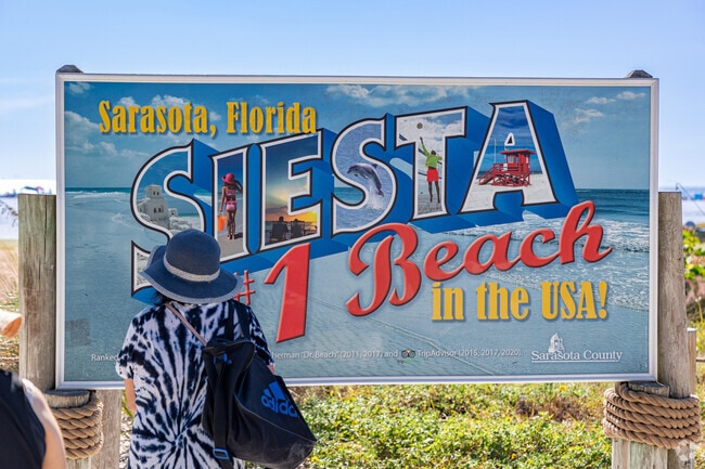 Siesta Beach in Siesta Key is ranked the top beach in the U.S. for its white quartz sand.