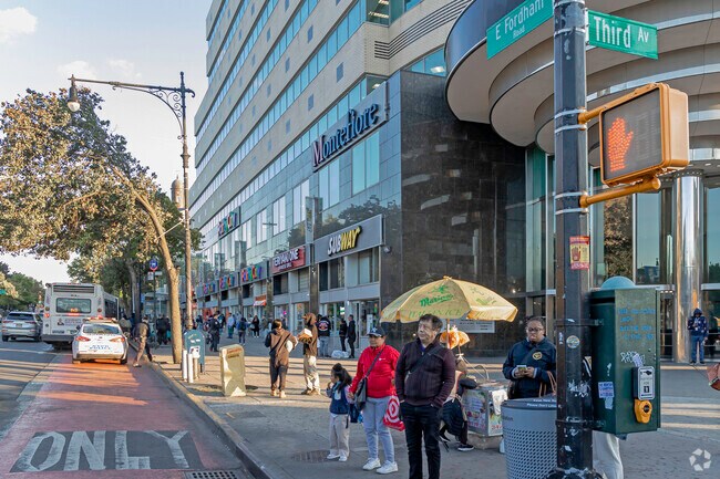 Residents of Fordham Manor visiting the many shops along Fordham Rd.
