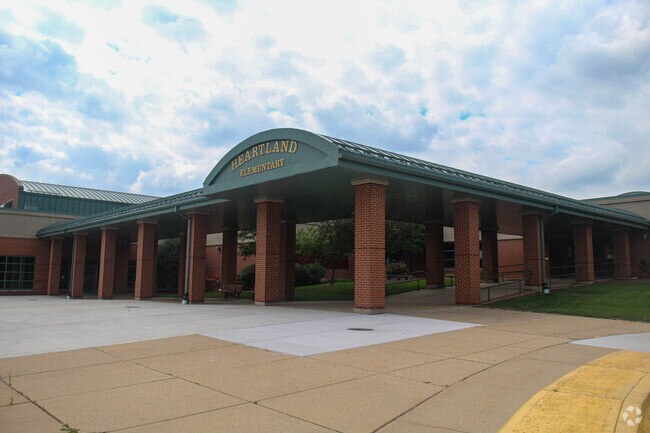 Heartland Elementary School building in Heartland.