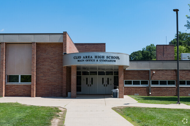 Clio Area High School building in Clio.