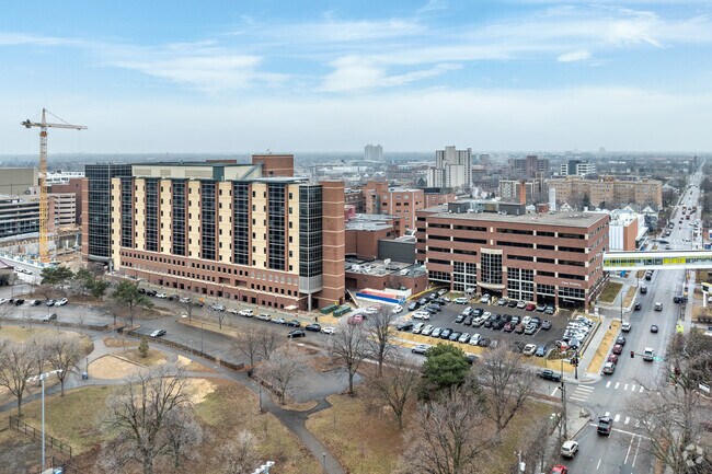 Abbot Northwestern Hospital is a highly rated medical center in the Phillips neighborhood.