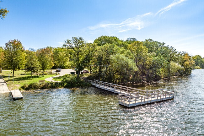 Lake Josephine County Park offers a boat launch and fishing pier adjacent to the swimming beach.