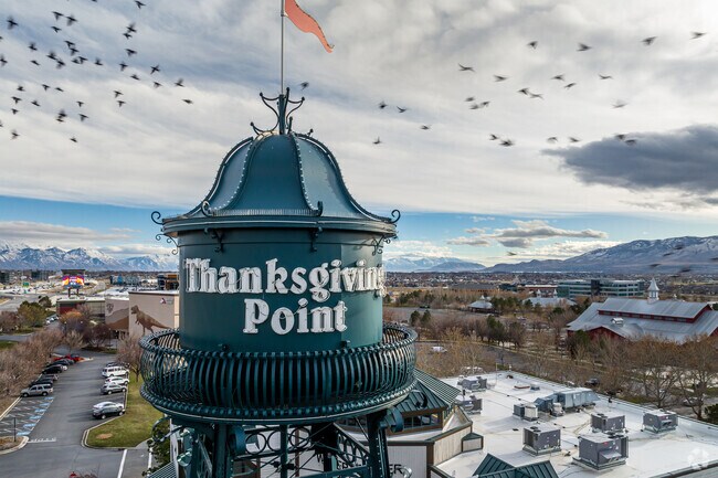 The green waterpower that doubles as a sign at Thanksgiving Point in Thanksgiving is a local landmark.