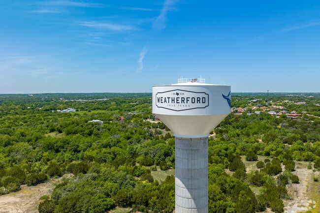 The Weatherford water towers serve as a reminder of the strength of the community.
