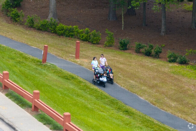 Lochmere has many greenways and trails in the neighborhood.