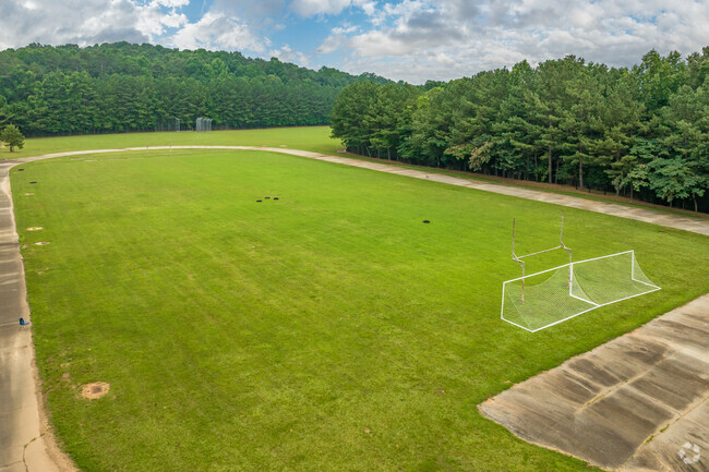 The sports field at Stephenson Middle School serves the Stone Mountain neighborhood.