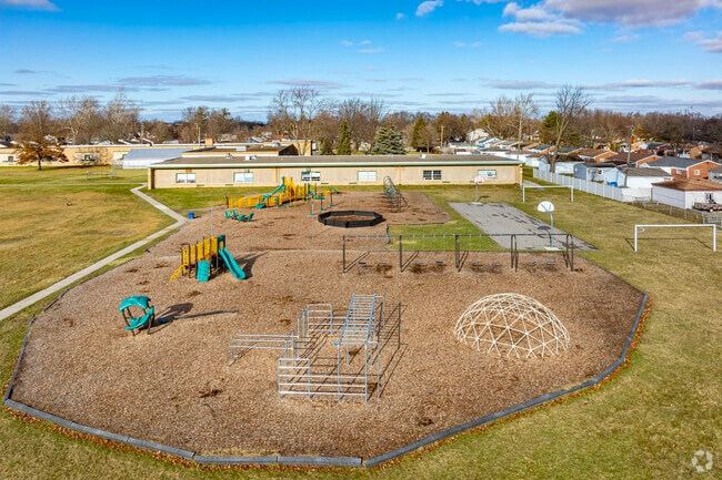 Main playground behind Blair Moody Elementary School.