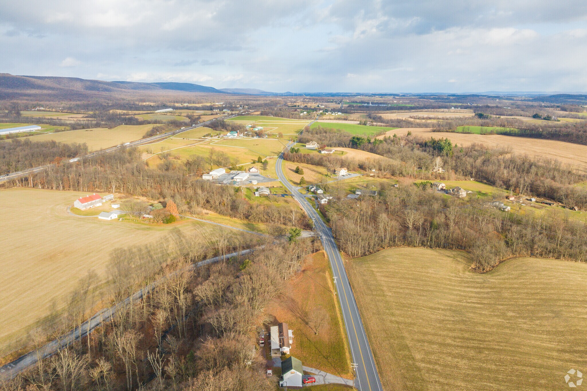 Vast farmlands and serene countryside in Upper Tulpehocken PA.