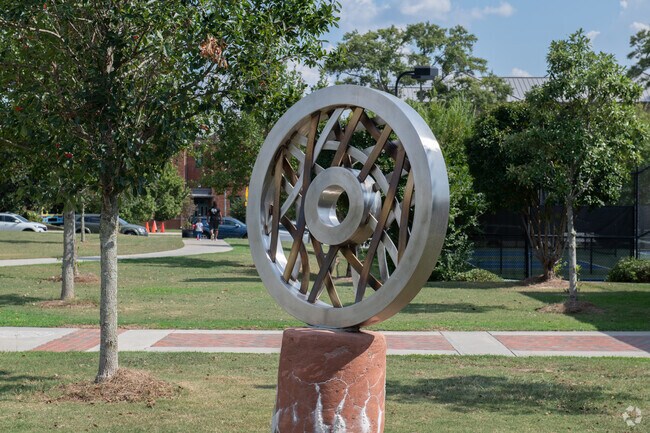 Tattnall Square Park has many quirky sculptures in its fields near Bealls Hill.