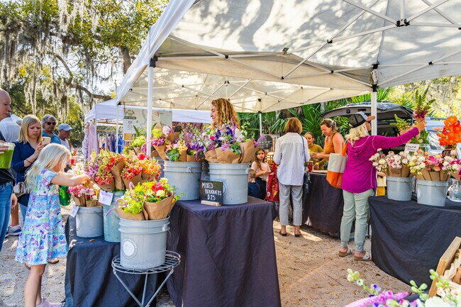 Brighten up your day with fresh wildflowers at the St Augustine Amphitheater Farmers Market.