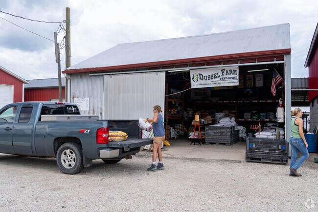 At the Dussell Farm Feed Store in Brimfield, the friendly staff is ready to assist you with all your farm needs.