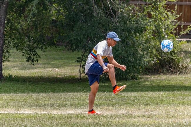 Fox Springs Park near Legends Ranch has a full-sized soccer field that is ideal for practice.