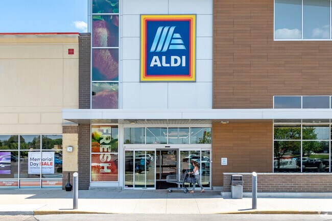 Many residents of Trabue Woods buy their groceries at Aldi store.