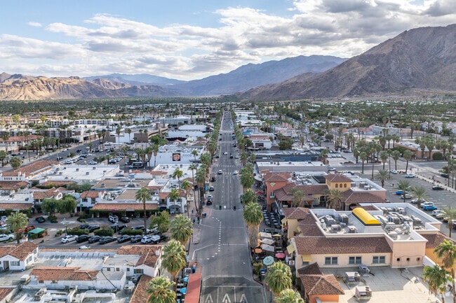 Palm Canyon Dr is the heart of Palm Springs, lined with boutique shops and dining options.