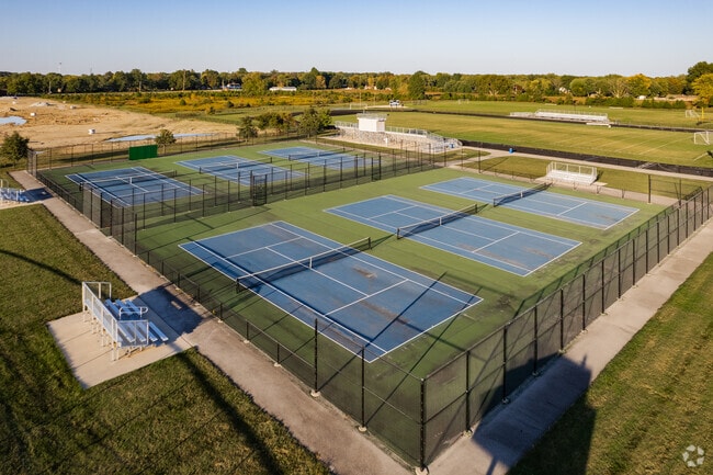 Students at Franklin Central Junior High School in Indianapolis love tennis.