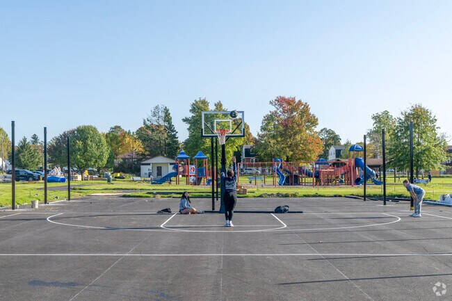 Luray Park features sports fields, playgrounds, and shaded picnic areas for families.