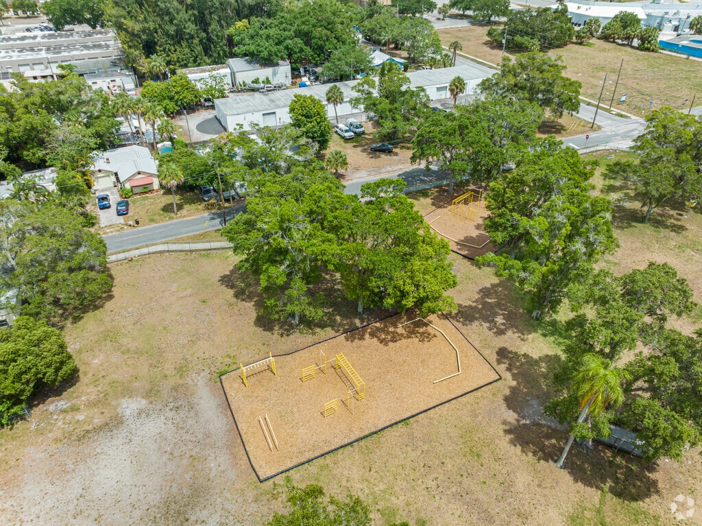 Students at Gulfport Montessori Elementary School can enjoy the playground at recess.