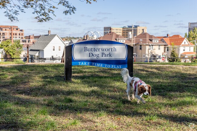 Residents of the Overlook neighborhood have easy access to the Butterworth Dog Park.