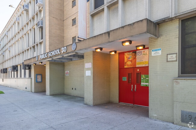 P.S. 030 Hernandez/Hughes in East Harlem has extended community ties.