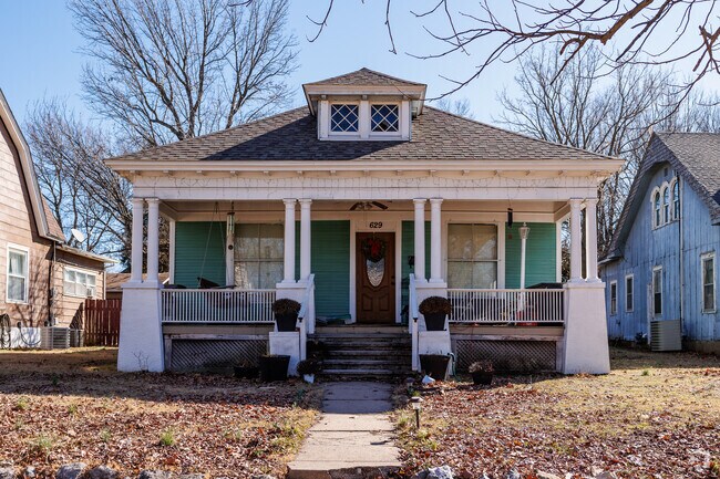 A symmetrical bungalow brings curb appeal to North Heights.
