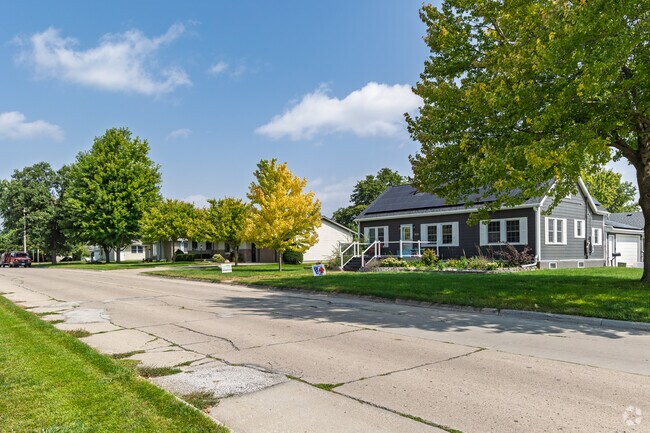Quiet residential streets in Nevada are lined with Ranch and Bungalows.