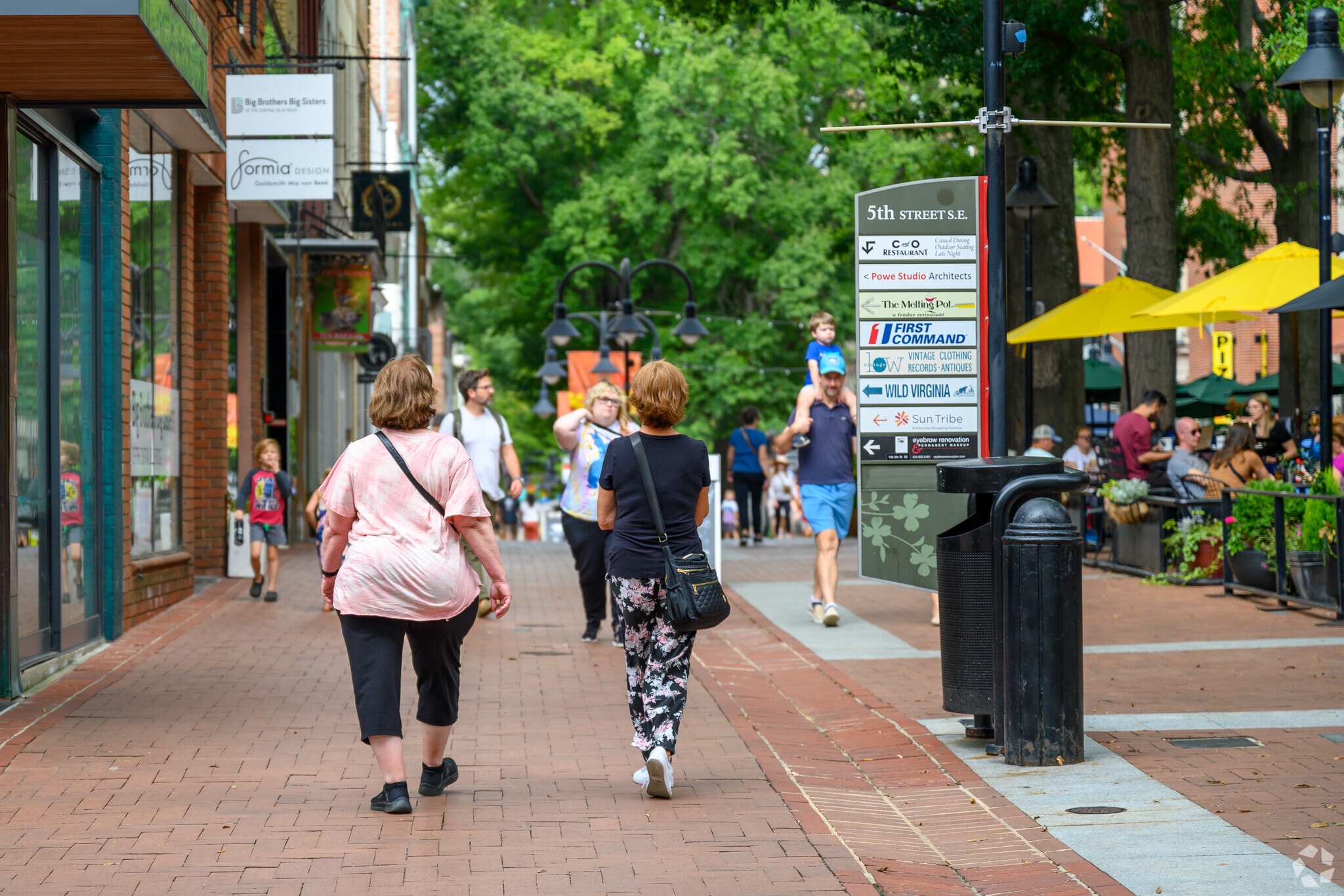 You can walk to downtown Charlottesville from Woolen Mills.