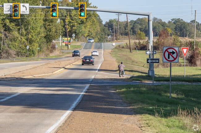 You don't see much bike traffic on the rural Bossier Parish roads.
