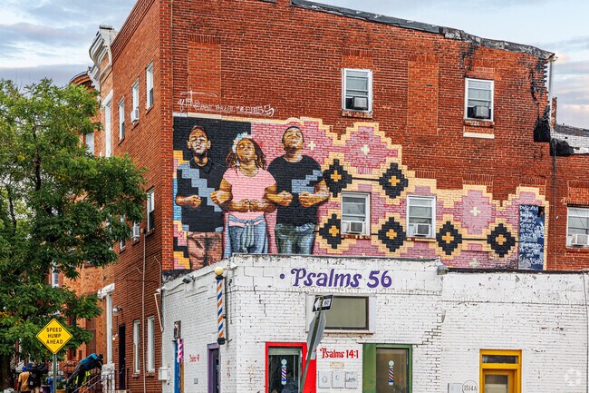 Culturally significant murals can be found throughout Penn North.