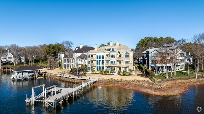 Many lake front homes can be found in Cornelius.