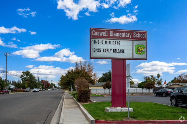 Caswell Elementary School serves students in the Ceres community.