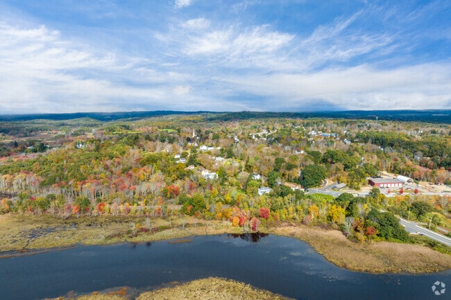 The bridges along the Quaboag River anchor Brookfield with communities to the south.