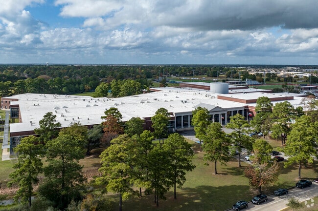 An aerial look of the the Klein Collins High School Campus.