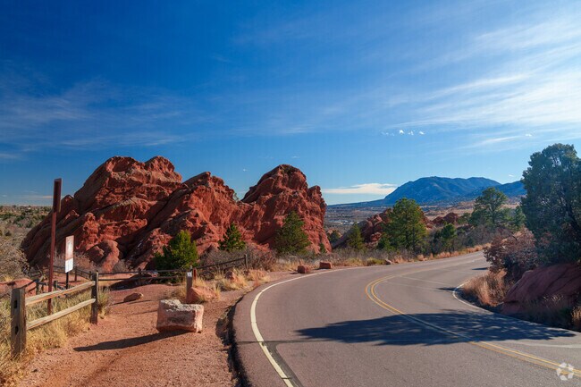 Garden of the Gods' paved roads make it a favorite for local cyclists.