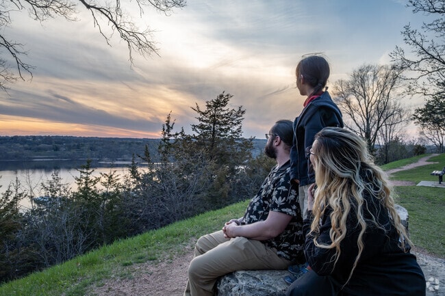 Families enjoy watching the sunset at Birkmose Park; the best view in Hudson.