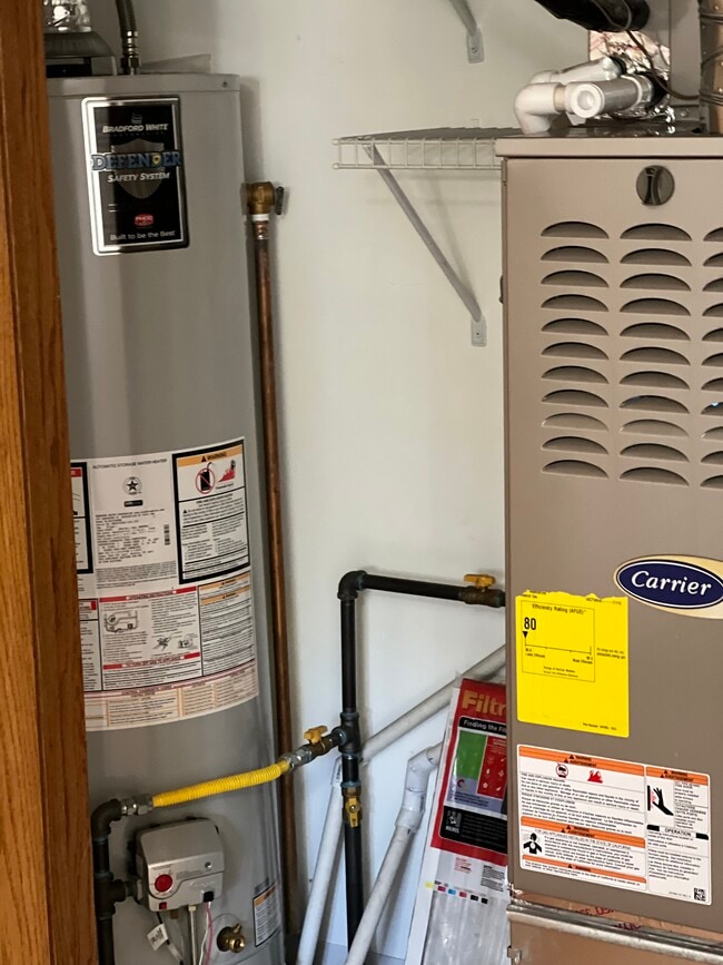 furnace, water heater, AC