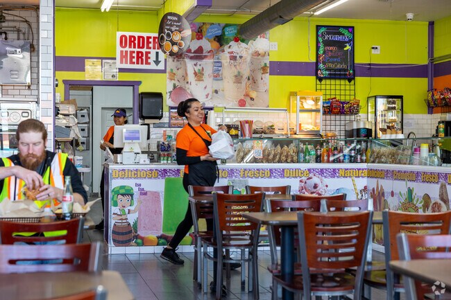 Western Blue Township residents enjoy food and ice cream all day at Paleteria El Chavo.