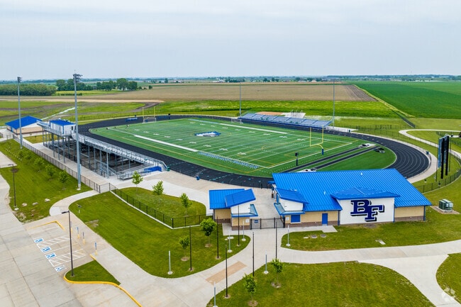 Catch the football game at Bondurant-Farrar High School.