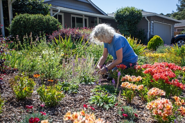 Residents of Crestmont love working in their gardens.