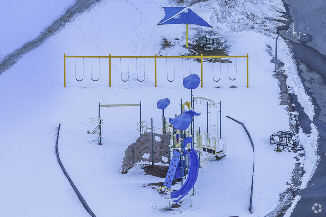 The playground at Mary K. Goode Elementary School in Middleboro, MA.