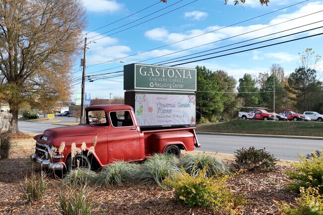 Gastonia locals enjoy the seasonal farmers market for local goods and produce.