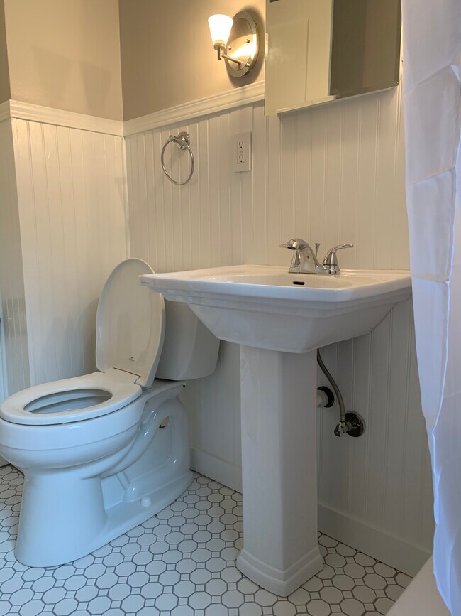 Newly remodeled bathroom.