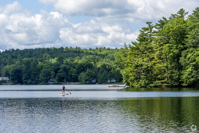Paddle boarding is a popular activity at Kezar Lake at Wadleigh State Park in Sutton, NH.